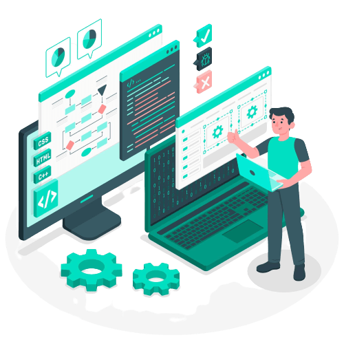 web development illustration