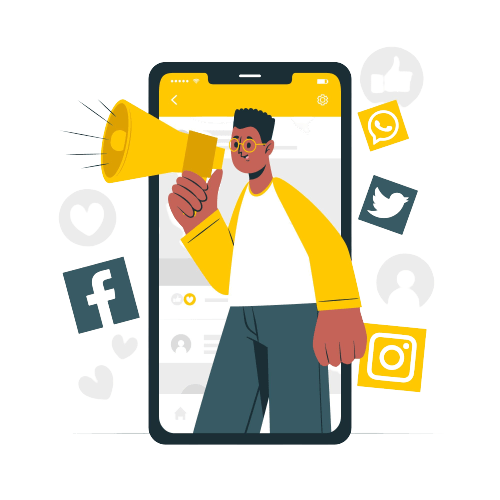 social media illustration